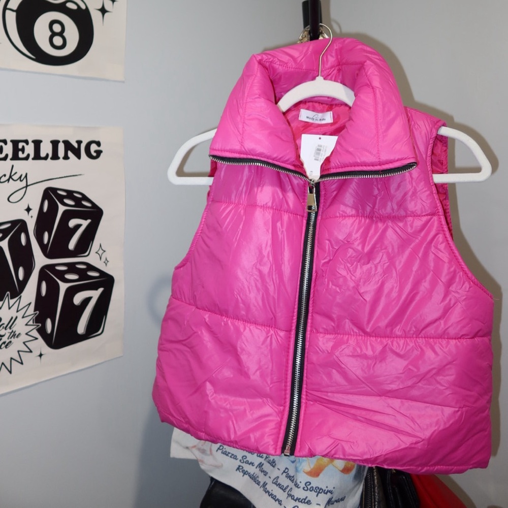 Pink Vest - Made in Italy - Brand New with Tags